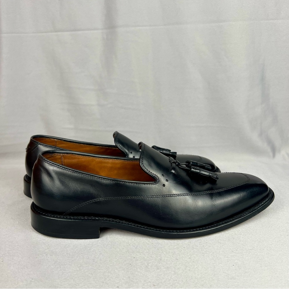 Allen Edmonds Claremont Men’s Black Leather Tassel Loafers - Sz 7.5 D